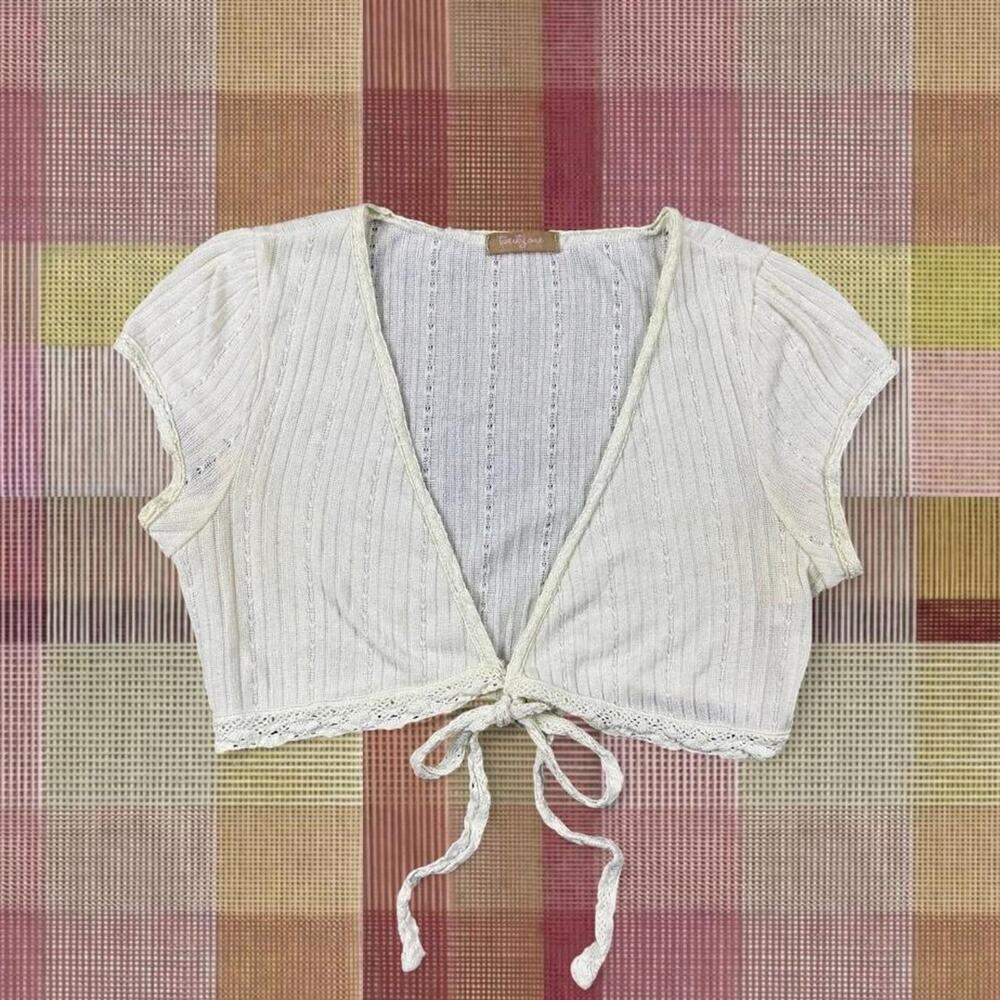 Vintage 2000s Forever 21 White Bolero Jacket
